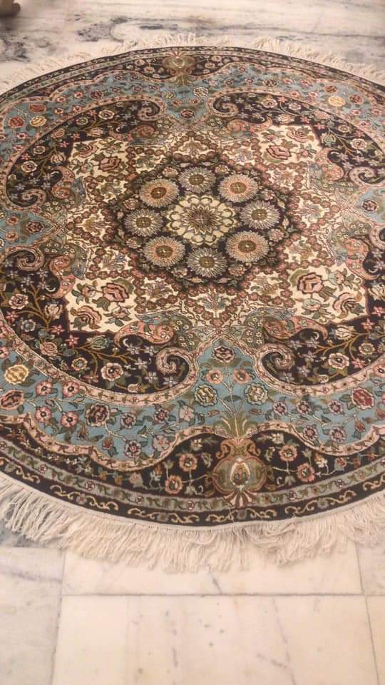 Silken Hand-Knotted Carpet